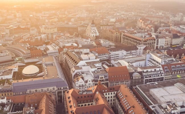 Leipzig aus der Vogelperspektive