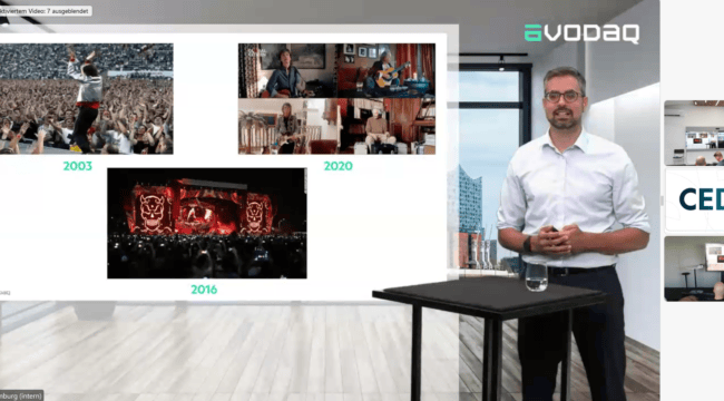 Eindruck aus der Präsentation von Marc Schmidt auf dem Costumer Experience Day 2022