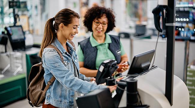 Kasse im Einzelhandel