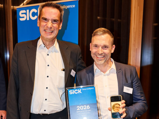 Thomas Bindriem und Maik Mikut mit Sick-Award